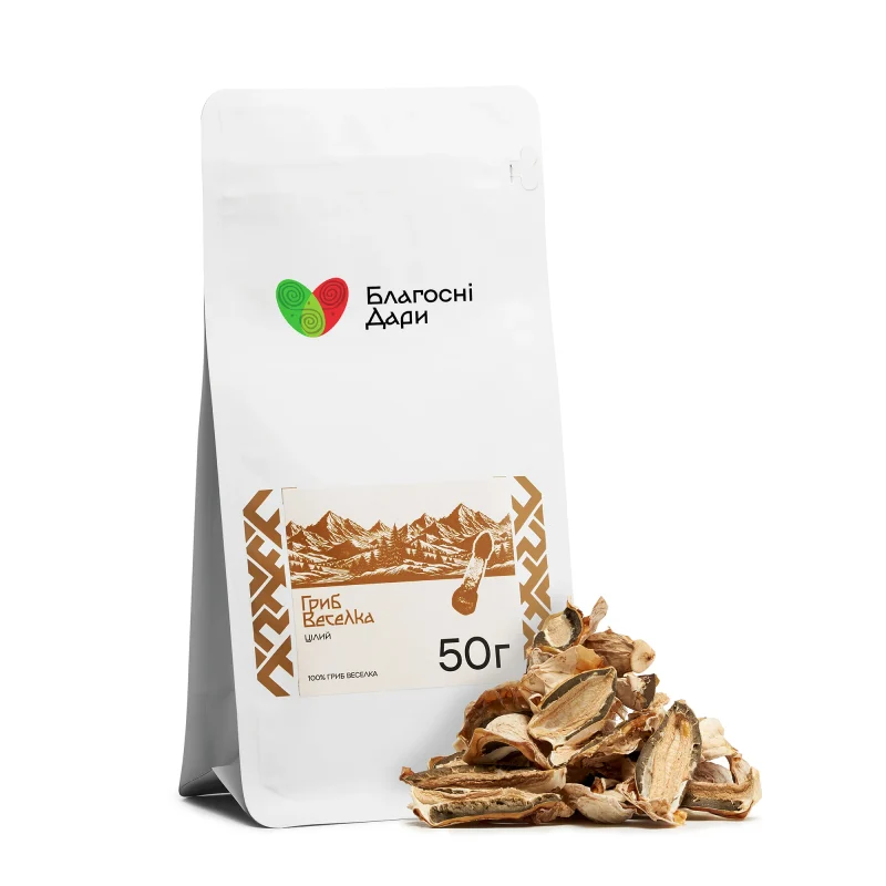 Цілий гриб Веселка 50г